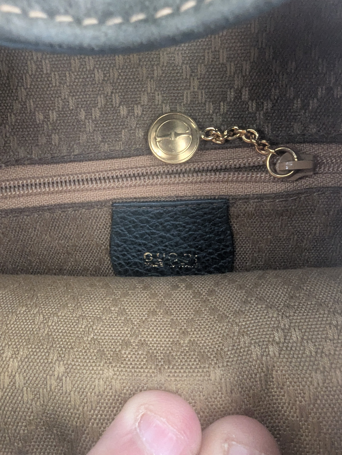 Vintage Gucci Bamboo Mini Backpack in Olive Green Suede – Professionally Restored with New Leather Straps