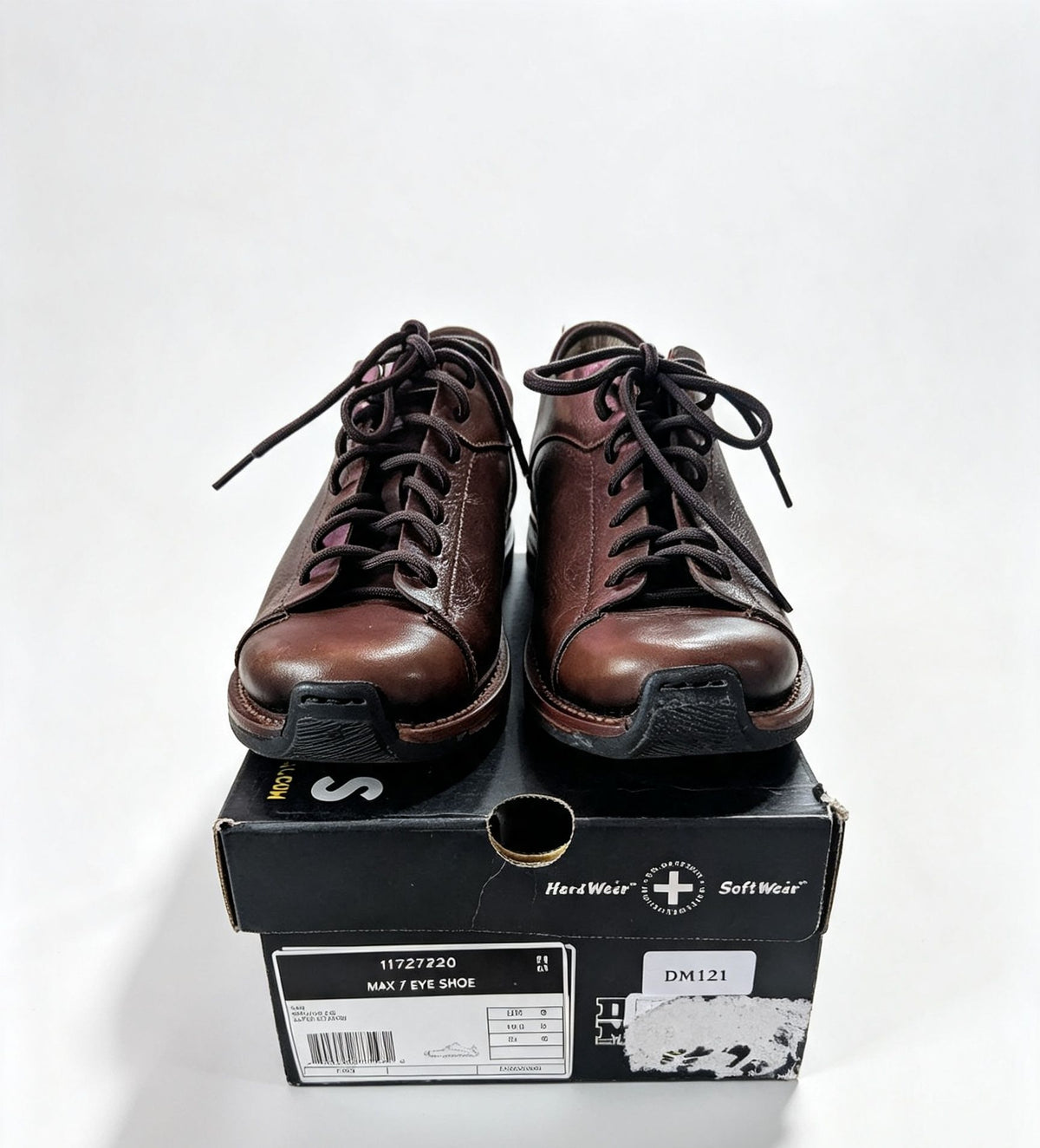 Deadstock Vintage Dr. Martens Max 7-Eye Shoes in Tan - Brand New In Box - UK 9